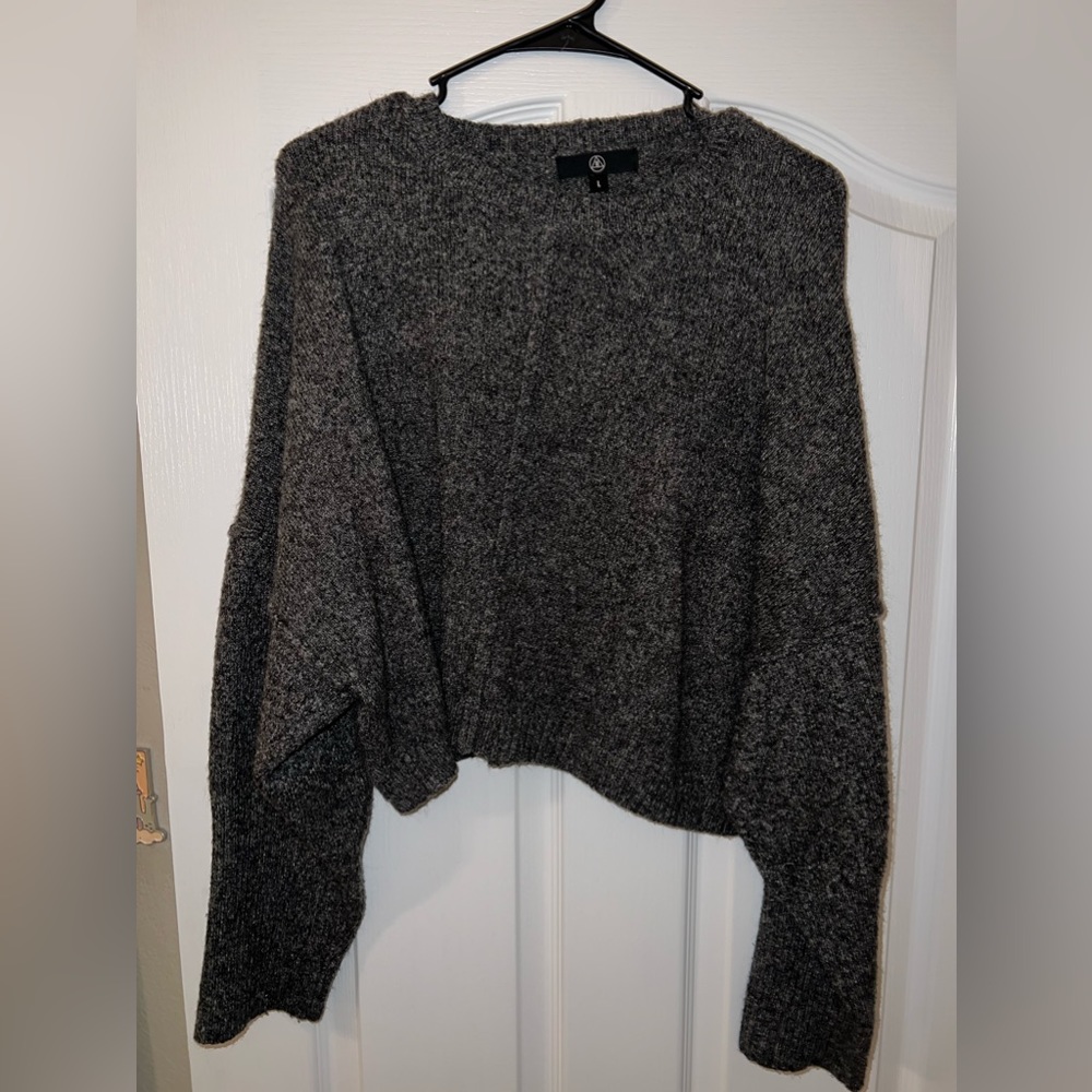 Grey cropped sweater